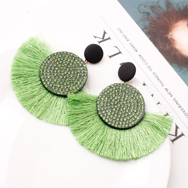 

новые бусины кисточкой серьги для женщин этнические геометрические длинные мотаться черный подвески свадебные boho acessorios серьги ccte048, Silver