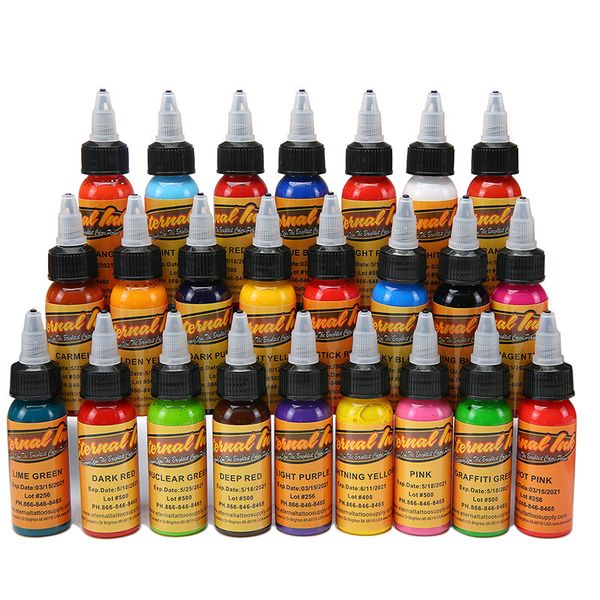 

new 14 colors tattoo ink set permanent permanent makeup pigment 30ml ink for body tattoo painting tattoo & body art ink