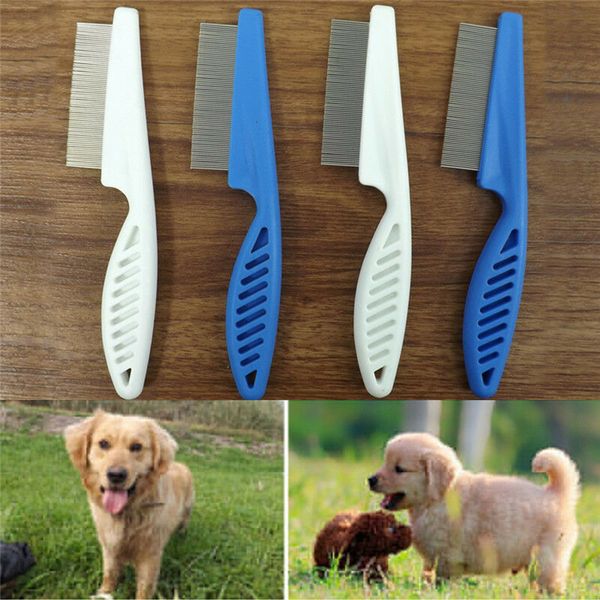 

cat dog metal nit head hair pet lice comb fine toothed flea flee handle br cny1219