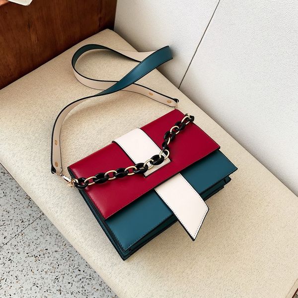 

bag for women's bag originality design small korean version of joker texture shoulder messenger color square