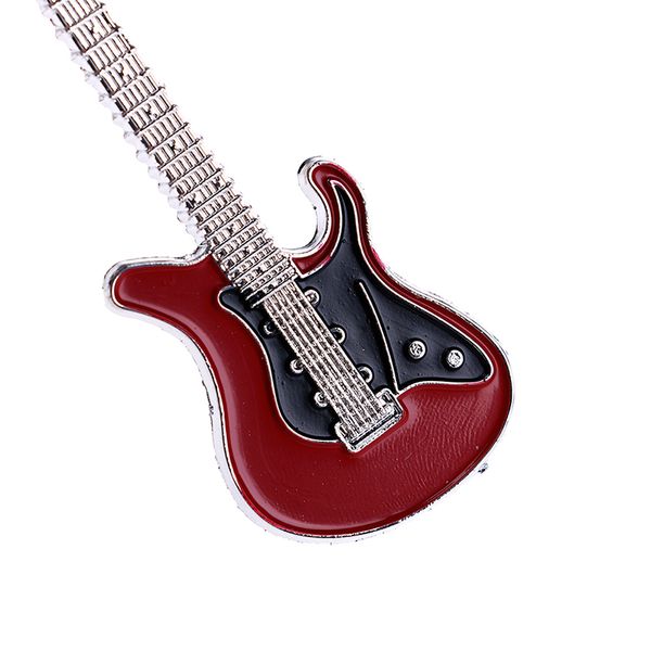 

1pc guitar key chain set creative metal electric guitar mini keychain key chain key ring gifts