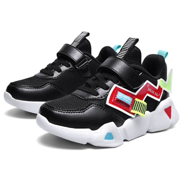 

2020 new autumn children shoes toddler boys girls sneakers mesh breathable fashion casual kids shoes running, Black