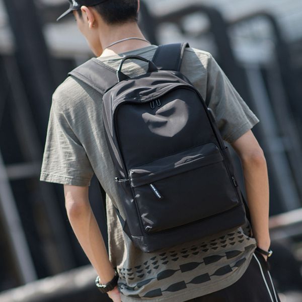 

new junior and senior high school students school style backpack leisure travel backpack logo customized wholesale