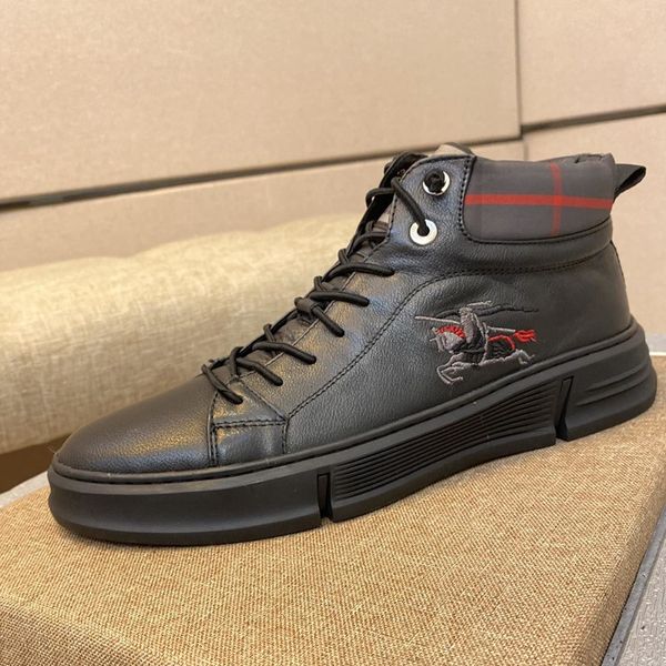 

b1 fashion casual men's shoes, comfortable designer luxury men shoes, stylish sneakers, original packaging zapatos hombre, Black