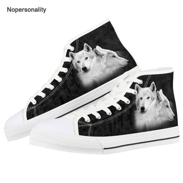 

black 3d animal wolf print high canvas shoes for women classic ankle sneakers breathable flat shoes zapatillas mujer