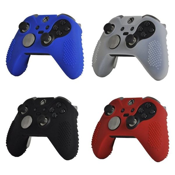 Bunte Anti-Rutsch-weiche Silikon-Gummi-Haut Gamepad Schutzhülle für Microsoft Xbox One Elite Controller 4 Farben KOSTENLOSER VERSAND