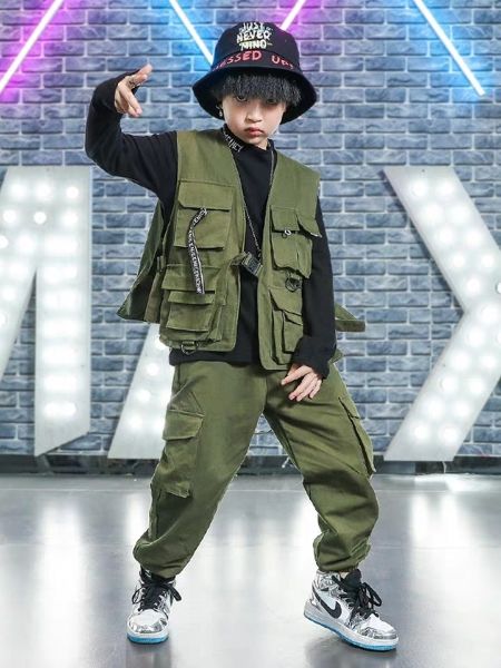 

новый детский джазовый танец костюмы street dance камуфляж костюм мальчика девушки хип-хоп одежды концертная эпикировка, White