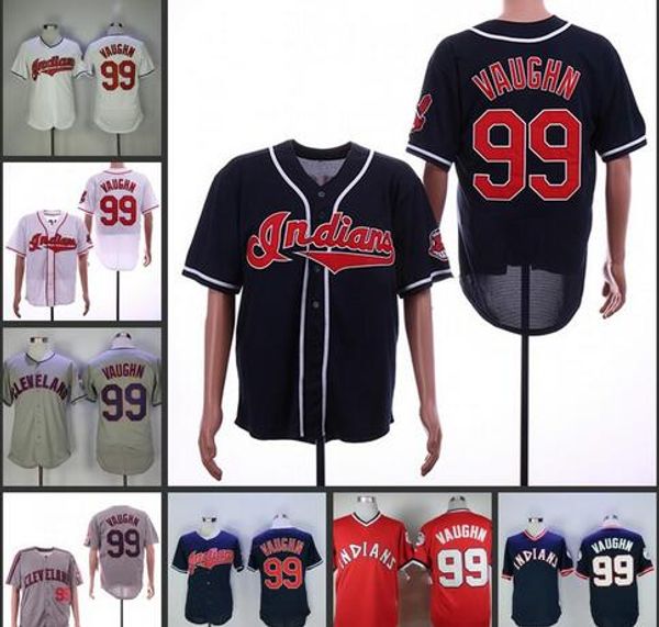 

ricky vaughn jersey #99 indians major league cooperstown 1974 cleveland charlie sheen wild thing autographed jersey, Black