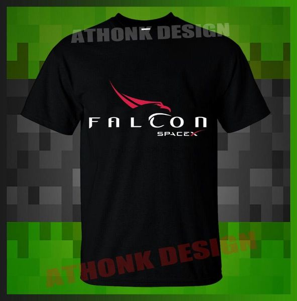 

falcon spacex men t-shirt, White;black