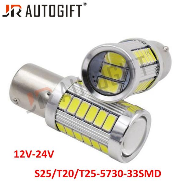 

20x car styling 12-24v 5630 33smd t20 s25 t25 led auto car fog lamp bulb h7 h11 h4 fog lights white parking turn single light