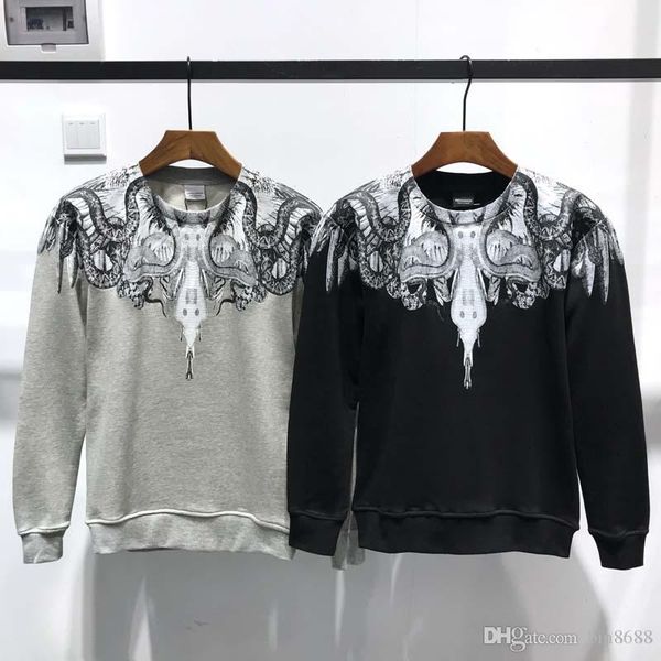 

европа и америка 19ss мужчин свитер случайные моды летом мужские свитера высокого качества пуловеры одежды напечатанный свитер man топ m-xxx, Black
