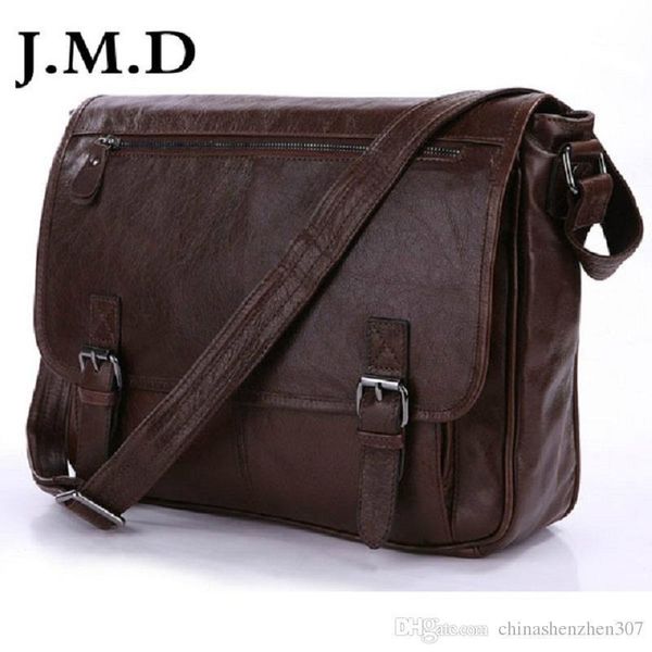 

100% отлично натуральная кожа сумки vintage кожа мужчин браун сумка плеча посланник crossbody сумка 7022