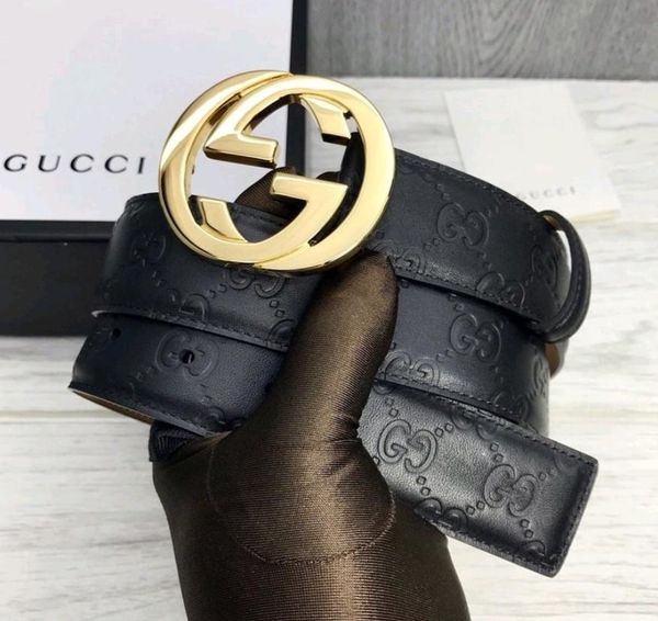 

2019 classic black luxury ceinture designer belts fashion big bead buckle belt mens womens belt ing, Black;brown
