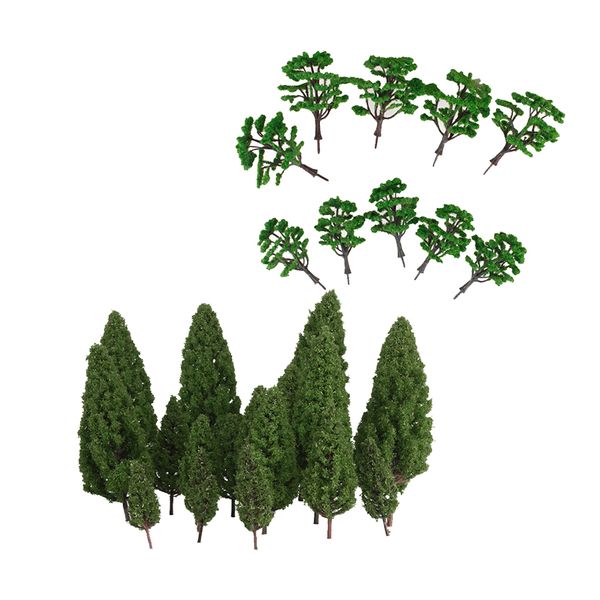 

30 tower shaped ,model trees ,train forest ,architecture scenery ,layout 5-16cm