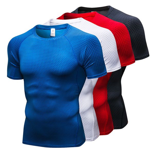 

мужчины бег tshirt compression rashguard для тренажерном зале quick dry top man футболка спортивная мужской колготы пешеходные трикотажные и