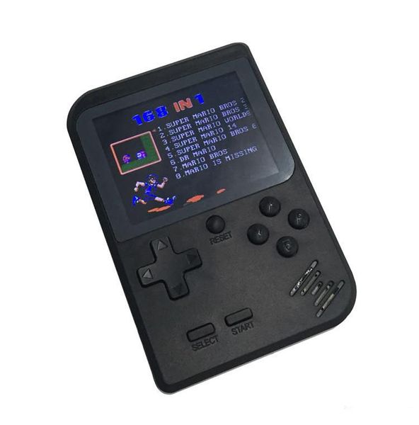 

new mini handheld game console retro game console 2.8 inch screen 168 classic pocket game player tv output portable video games console