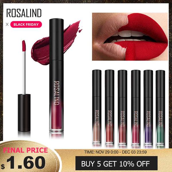 

rosalind lipstick gloss pomade matte lip tint waterproof long hold red pigment nude lipstick set make up lip cosmetics