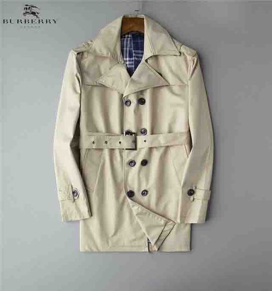 

burberri british brand trench coat mens designer jacket high end casual long coat fashion parker wild trench coat, Tan;black