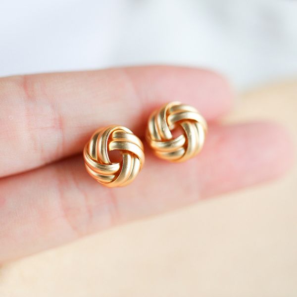 

ear stud 2019 new style chao wang hong yang gas women's elegant goddess-style gold-tone flower ear stud s925 silver earrings