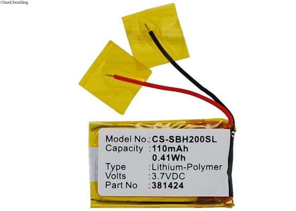 

cameron sino 110mah аккумулятор 381424, ahb441623 для sony sbh-20