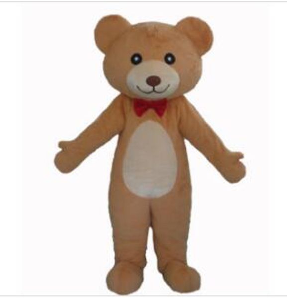 

2018 red tie teddy bear costume teddy bear mascot costume plush teddy bear costume, Red;yellow