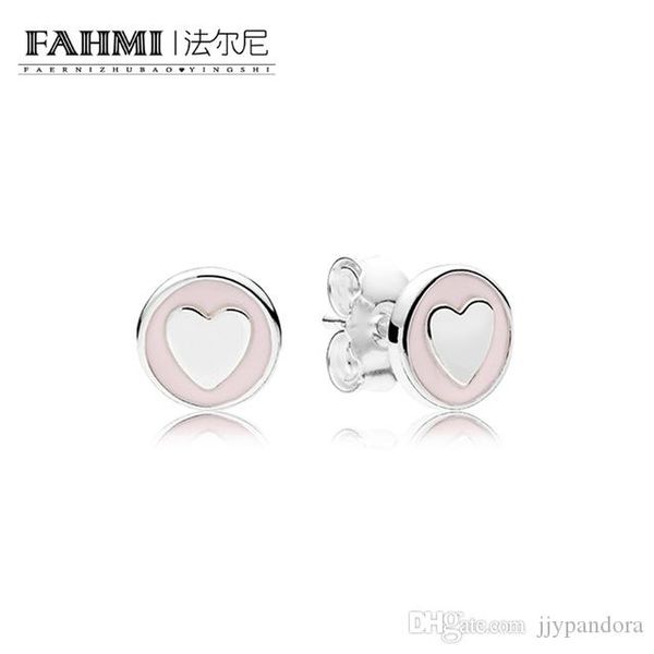 

fahmi 100% 925 sterling silver 1:1 original sweet statements earring studs 297275en160 vintage jewelry women's day gift, Golden;silver