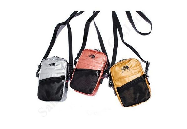 

sup 18ss nf metallic shoulder bag fanny pack the north+sup crossbody handbags hiphop belt bag men messenger bags travel purse c122005
