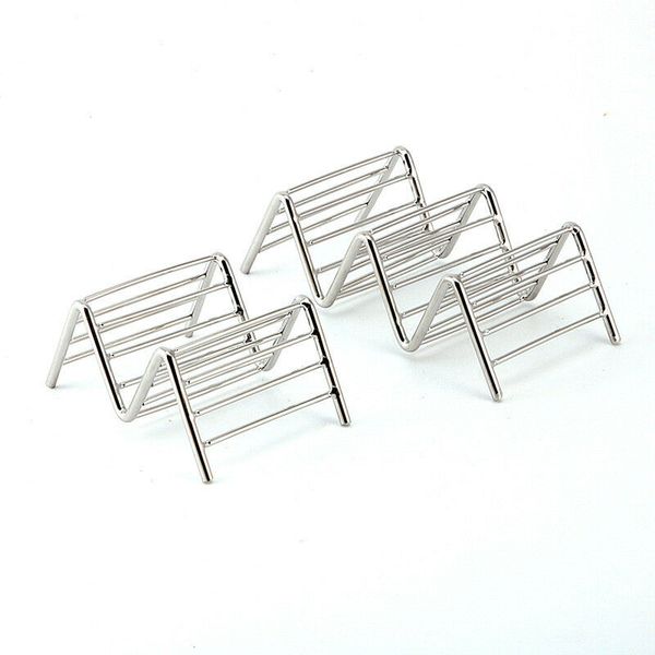 

taco holder stainless steel taco stand mexican food rack shelf 1-4 slots