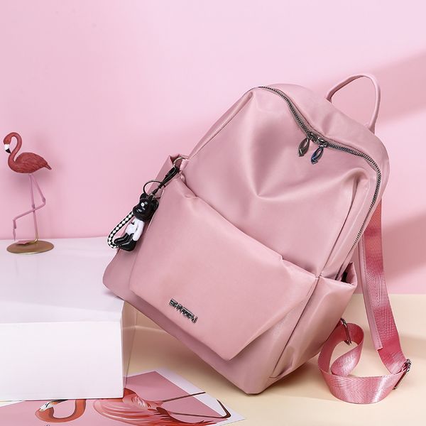 

jiulin fashion backpack shoulder-bag female-bag travel solid-color casual women's simple dual-use