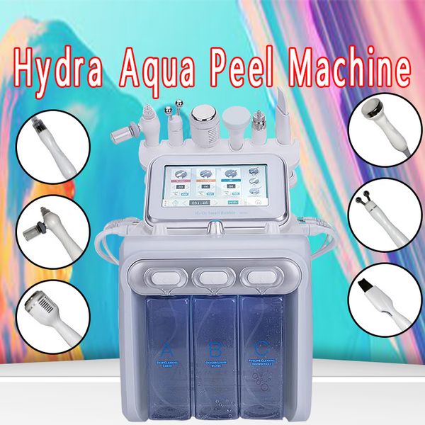 

6 в 1 hydrafacial microdermabrasion rf био-лифтинг спа-машина для лица aqua чистка лица hydro peel machine пилинг для воды дермабразия ce