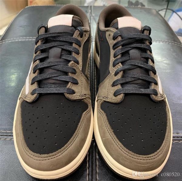 

2019 authentic travis scott x 1 low og ts sp 1s mens basketball shoes sail dark mocha university red outdoor sneakers cq4277-001 us7-13