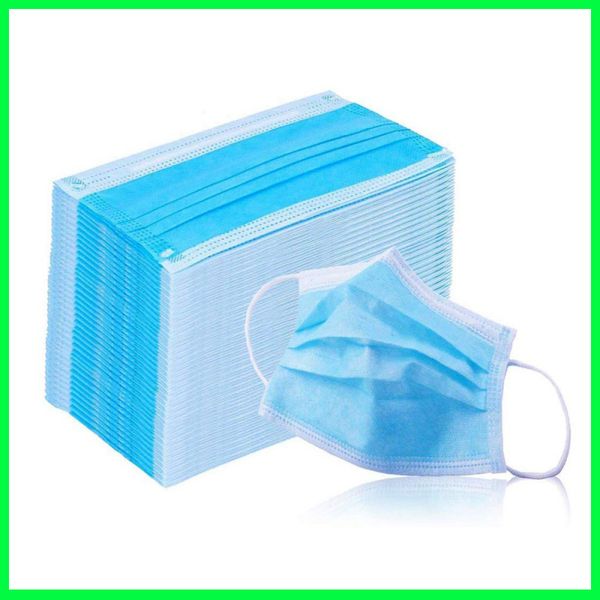 

новая трехслойная одноразовая маска антипылевой туман рот муфельные маски для лица антибактериальные маски для лица дышащая крышка рта masch