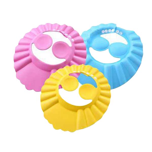 

safe shampoo shower bathing bath protect soft cap hat for baby wash hair shield bebes children bathing shower cap