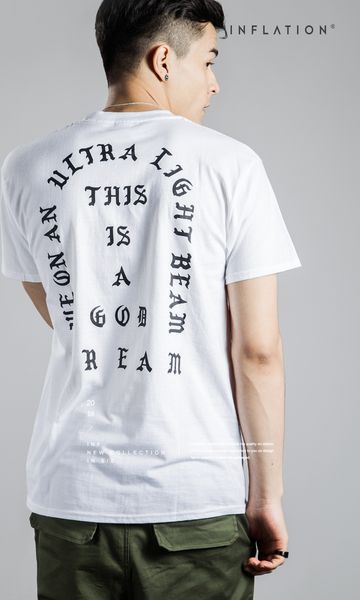 

I FEEL LIKE PABLO Tees Men High Street Kanye West Tshirts Black White Tops Short Sleeved Hip hop Casual Clothing Tee