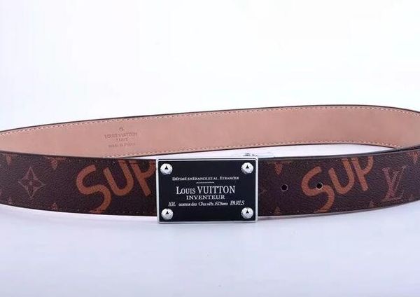 

brand men belt designer belts cowhide man women belt fashion smooth needle buckle width about 3.5cm highly quality, Black;brown