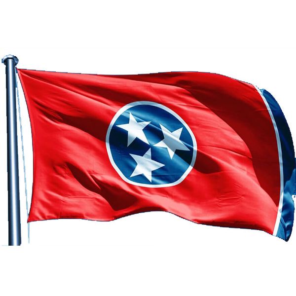 3x5 Tennessee Flag American State Flags 5x3ft Poliestere Volante Appeso Nuovo con Due Occhielli, spedizione gratuita