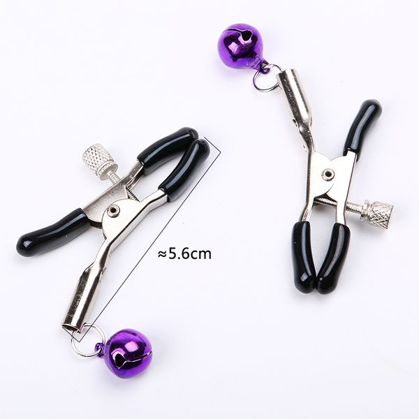 

1 pair metal teasing breast clamps nipple game bell toys small fetish flirting for couples c18122501 aqurd