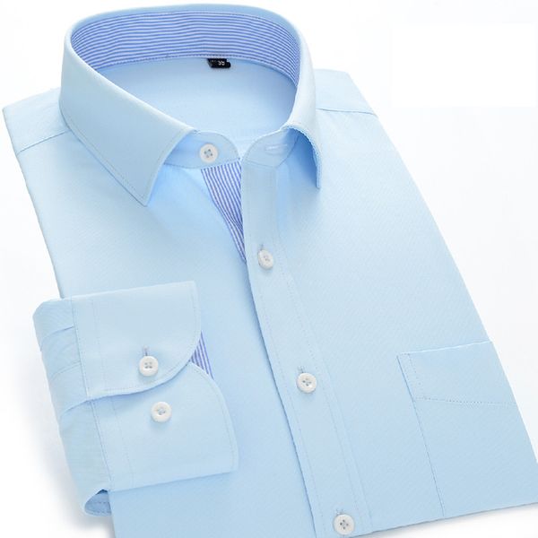 

china size men's 40% cotton shirt designer camisa casual fashion blue long sleeve for spring summer 6axw1011, White;black