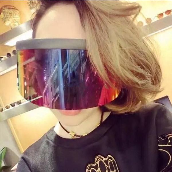 

2019 new women hats women's fashionlarge frame mirror visor hat sand-proof fashion sun hat cycling sun hats for women cap, Blue;gray
