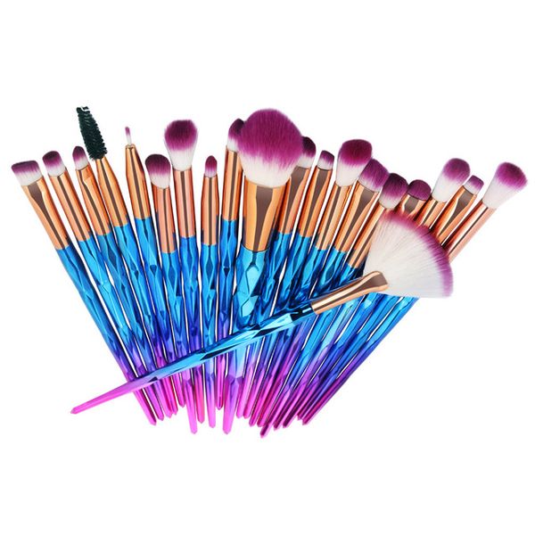 

20pcs diamond makeup brushes set powder foundation blush blending eye shadow lip cosmetic beauty make up brush pincel maquiagem