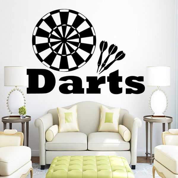 Target Darts Wall Decals Removable Vinyl Wall Stickers For Kids Boys Room Nursery Wall Art Poster Vinilos Paredes Murals Alphabet Wall Stickers