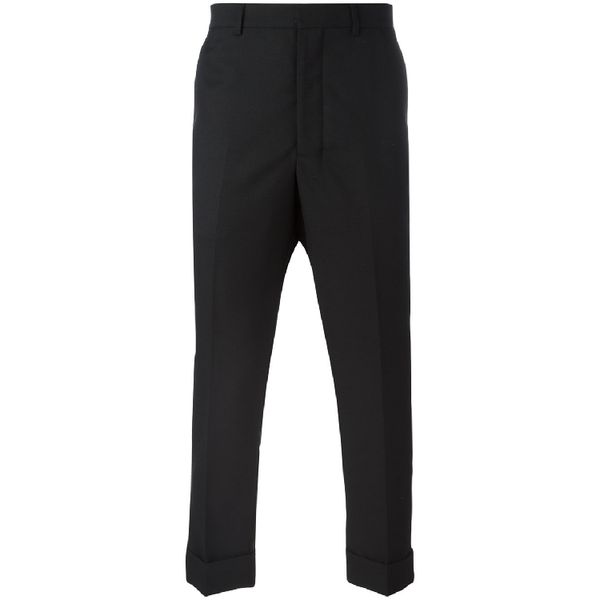 

new 27-44 2018 men's clothing gd hair stylist fashion handmade classic british roll edge casual pants plus size costumes, Black