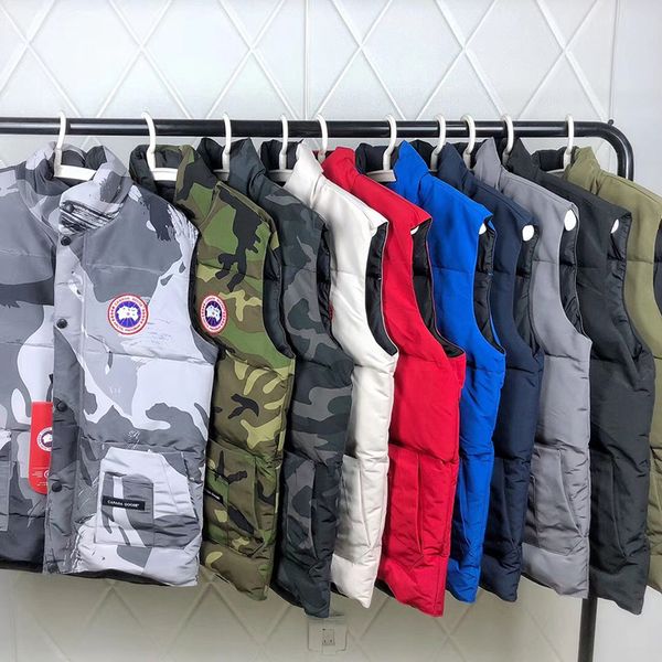 

2019 winter men 039 ve t thick warm leevele jacket male outdoor ca ual wai tcoat canada brand outerwear coat european down ve t j, Black;white
