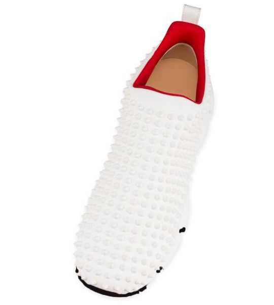 

krystal spike sock donna плоские неопреновые кроссовки дизайнерские роскошные мужские красные подошвы обувь 0, Black