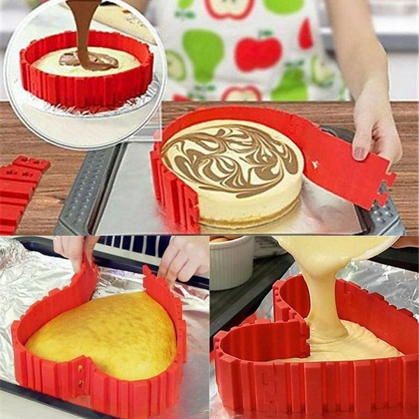 

2020 nonstick 4pcs silicone cake mold magic bake snakes diy cake mould baking tools creative silicone cake shape tools
