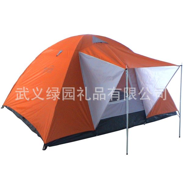

green family tent outdoor double layer tent camping factory order customizable