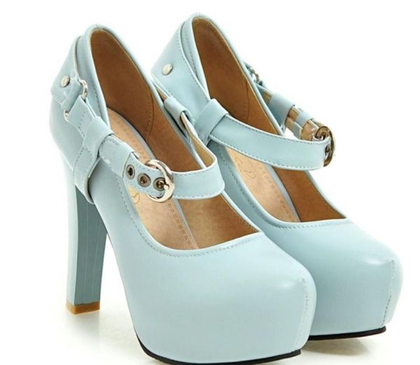 

2019 women's shoes in spring and autumn with new style high heel coarse heel round head @132, Black