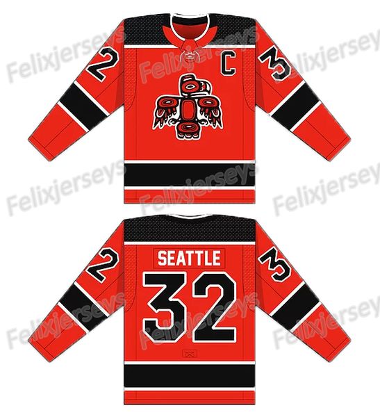 

Seattle Totems Hockey Jerseys Custom any name and number All Stitched Jersey Fast Free Shipping