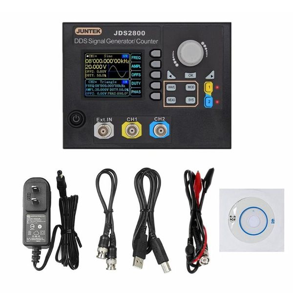 

jds2800-15m 15mhz signal generator digital control dual-channel dds function signal generator frequency meter arbitrary wave