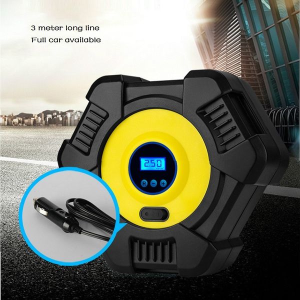 

zeepin inflatable pump 12v 120w inflator digital electric mechanical tyre air compressor for car swimming ring inflatable bed